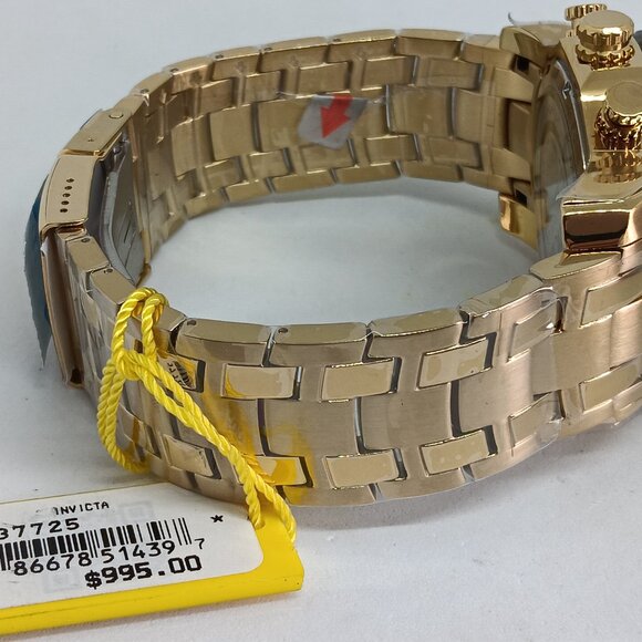Invicta Pro Diver 37725 Men's 50mm Gold S/Steel Japanese Quartz Chrono Watch NWT - Picture 7 of 16